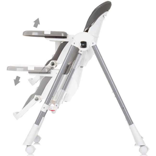 Scaun de masa chipolino milk shake 2 in 1 ash grey hubsthms02401as