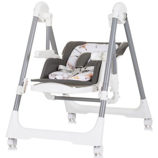 Scaun de masa chipolino milk shake 2 in 1 ash grey hubsthms02401as