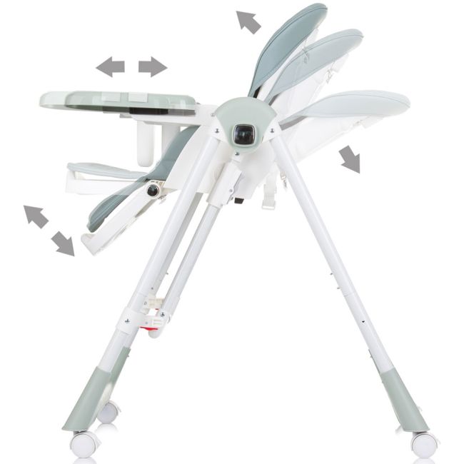 Scaun de masa chipolino milk shake 2 in 1 pastel green hubsthms02406pg