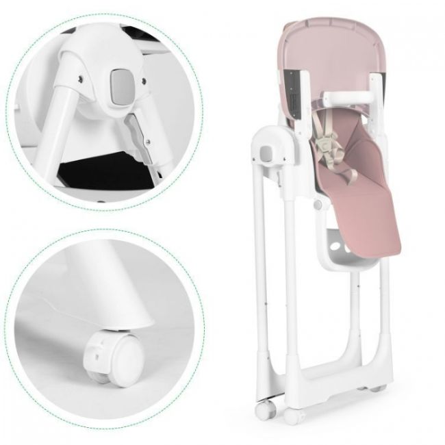 Scaun de masa pentru copii ecotoys ha-013 - roz edeediha-013pink