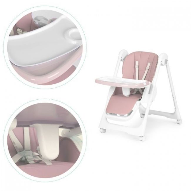 Scaun de masa pentru copii ecotoys ha-013 - roz edeediha-013pink