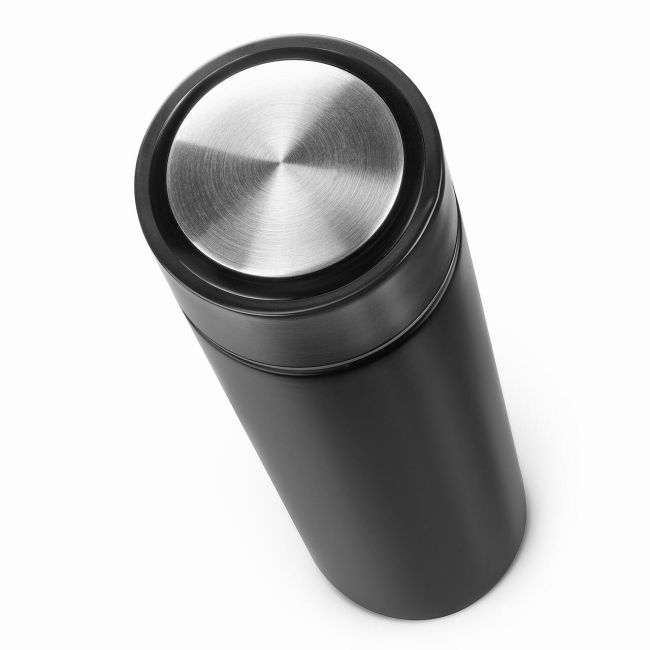 Termos din otel inoxidabil vidat ColourDesign, 450 ml, negru, Reer 90011
