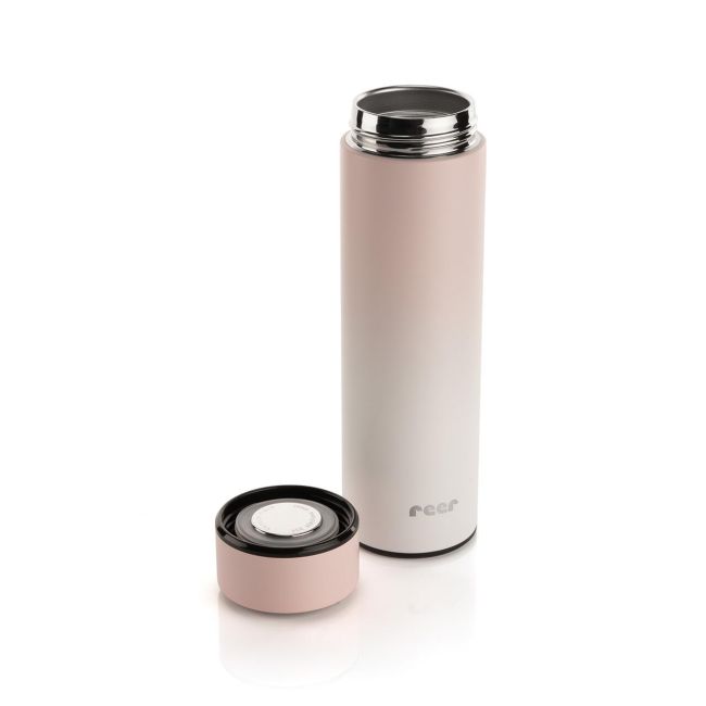 Termos din otel inoxidabil vidat ColourDesign, 450 ml, roz, Reer 90024