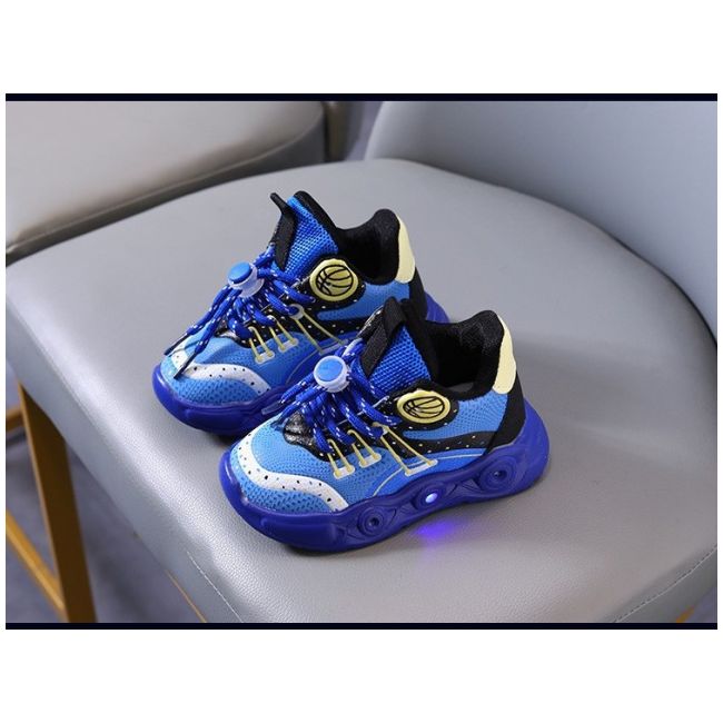 Adidasi albastri cu luminite - Baseball ADO-896-2-c