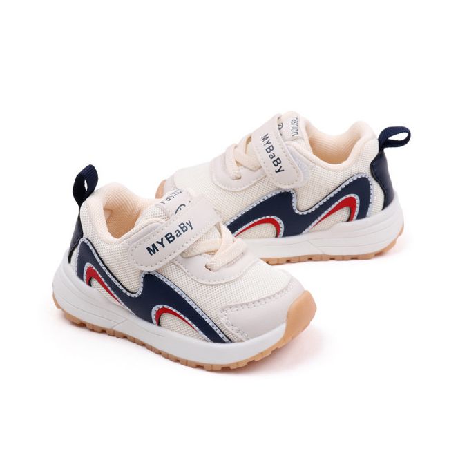 Adidasi albi cu bleumarine - Valuri MBMY2306-3-c