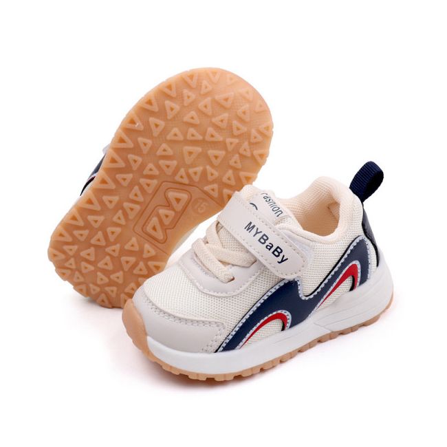 Adidasi albi cu bleumarine - Valuri MBMY2306-3-c