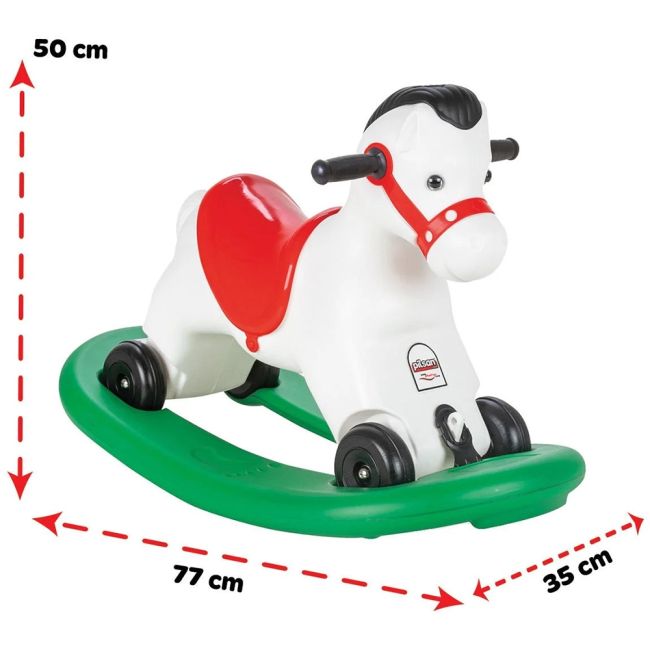 Balansoar muzical pentru copii pilsan horse white hubpl-07-520k-wh