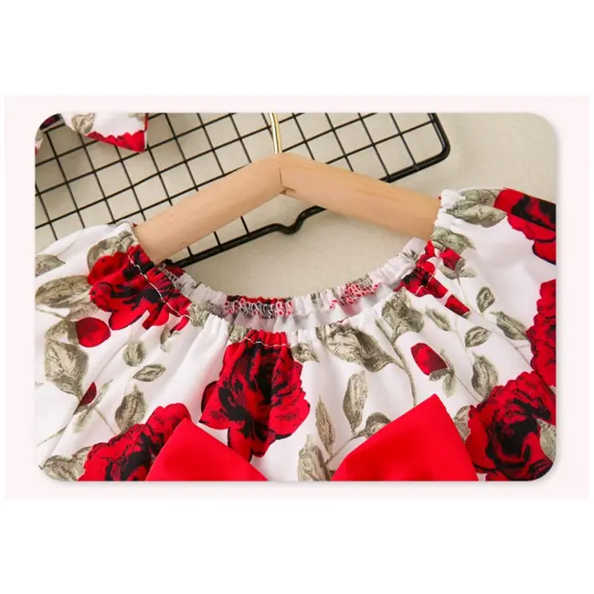 Body cu volanase pentru fetite - Roses MDGBA153