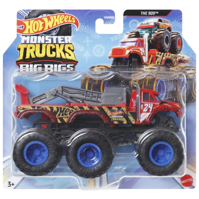 HOT WHEELS MONSTER TRUCK BIG RIGS MASINUTA METALICA CU 6 ROTI THE 909 SCARA 1:64 VIVMTHWN86_HWN90