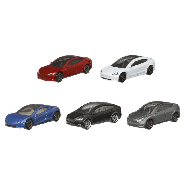 MATCHBOX SET 5 MASINUTE METALICE TESLA 20TH ANNIVERSARY SCARA 1:64 VIVMTC1817_HVT63