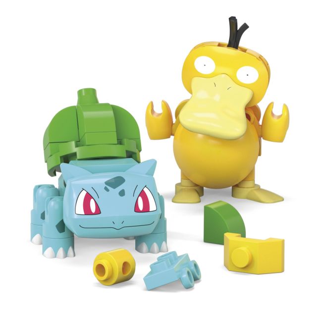 POKEMON MEGA SET DOUA BILE BULBASAUR SI PSYDUCK 40 PIESE VIVMTHXP11_HXP14