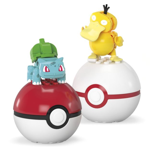 POKEMON MEGA SET DOUA BILE BULBASAUR SI PSYDUCK 40 PIESE VIVMTHXP11_HXP14