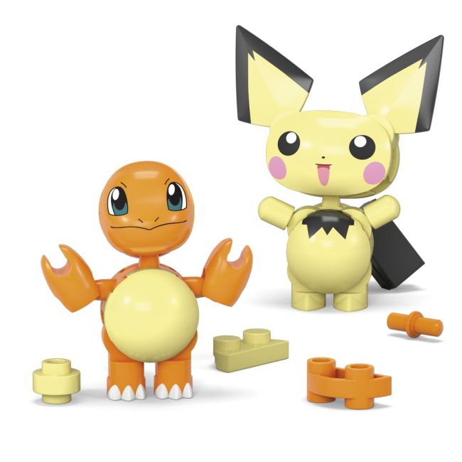 POKEMON MEGA SET DOUA BILE CHARMANDER SI PICHU 40 PIESE VIVMTHXP11_HXP13
