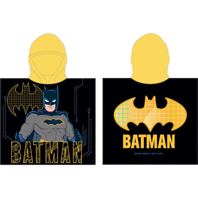 Poncho cu gluga Batman 55x110 cm EPLUSM EPMBAT5246507 BBJEPMBAT5246507_Negru