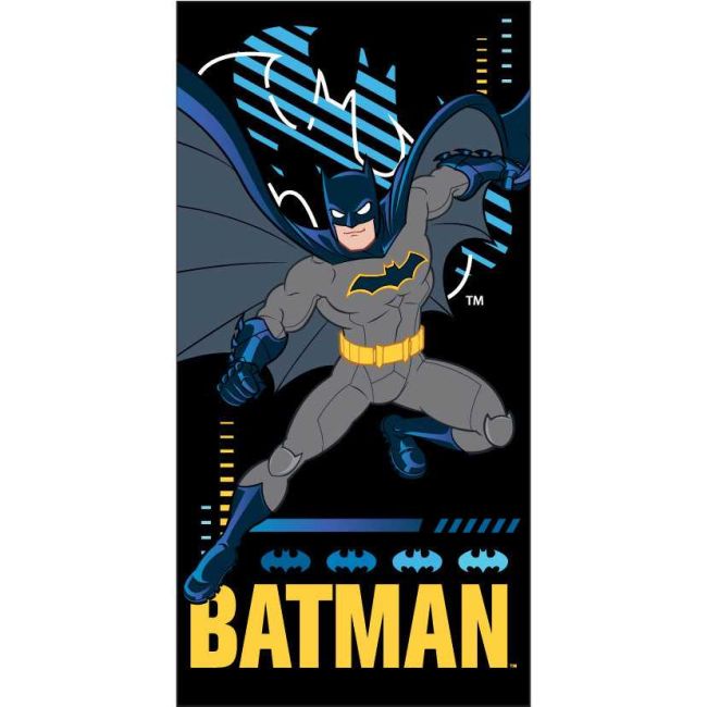 Prosop de plaja Microfibra Batman 70x140 cm EPLUSM EPMBAT5247503 BBJEPMBAT5247503_Negru