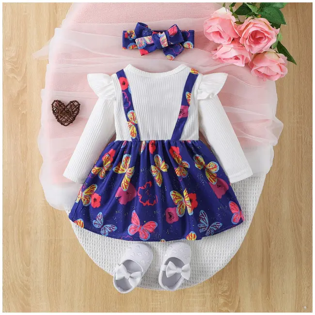 Sarafan cu maneca lunga - Little butterfly MBNew179-de2