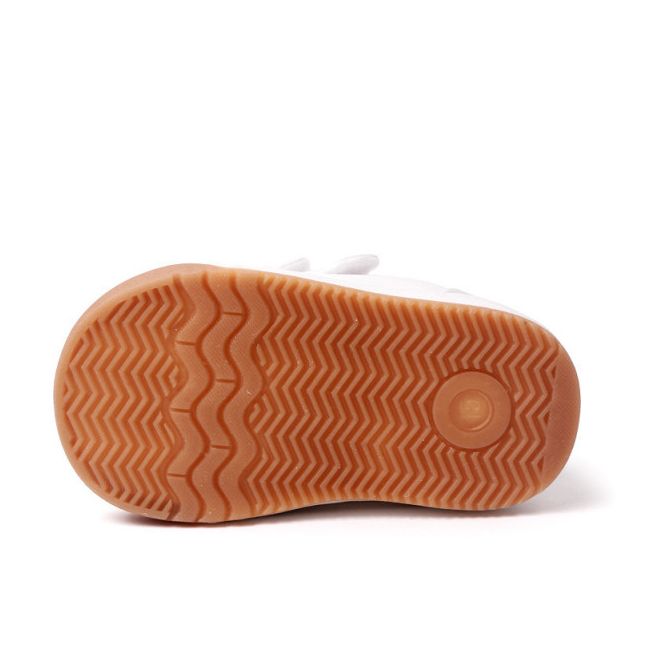Adidasi albi cu rosu - My fashion MDMY22-14-2-c