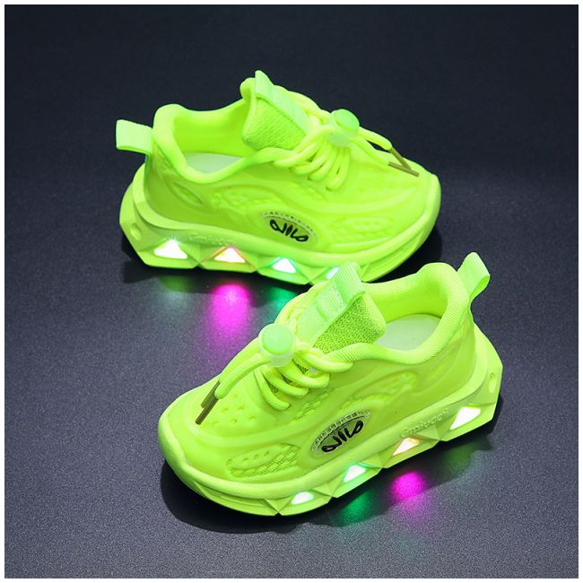 Adidasi verde neon cu luminite - Khoc AD8866-1-c