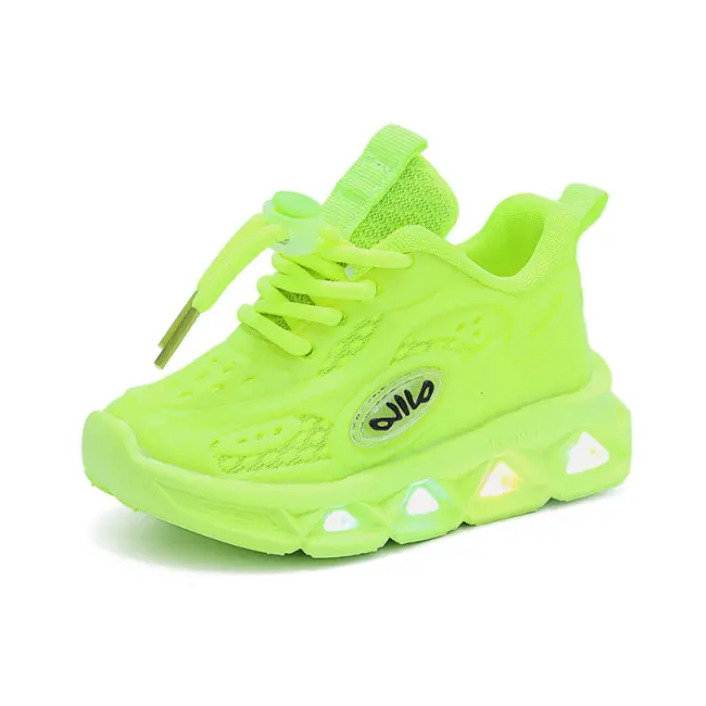 Adidasi verde neon cu luminite - Khoc AD8866-1-c