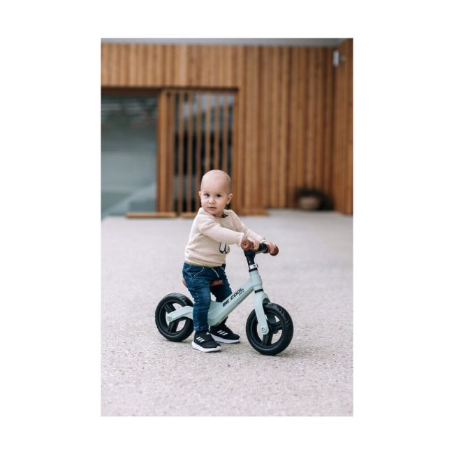 Bicicleta fara pedale, FreeON, Be Cool Mini, Cu ghidon si sa reglabile, Roti din EVA, Pana in 30 Kg, Roti 8 inch, 12 luni+, Alb BYN81323