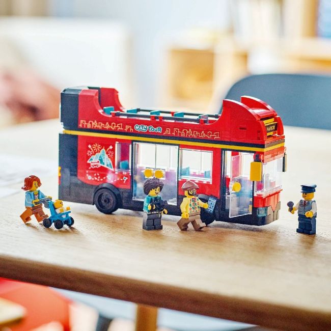 LEGO CITY AUTOBUZ TURISTIC ROSU CU ETAJ 60407 VIVLEGO60407