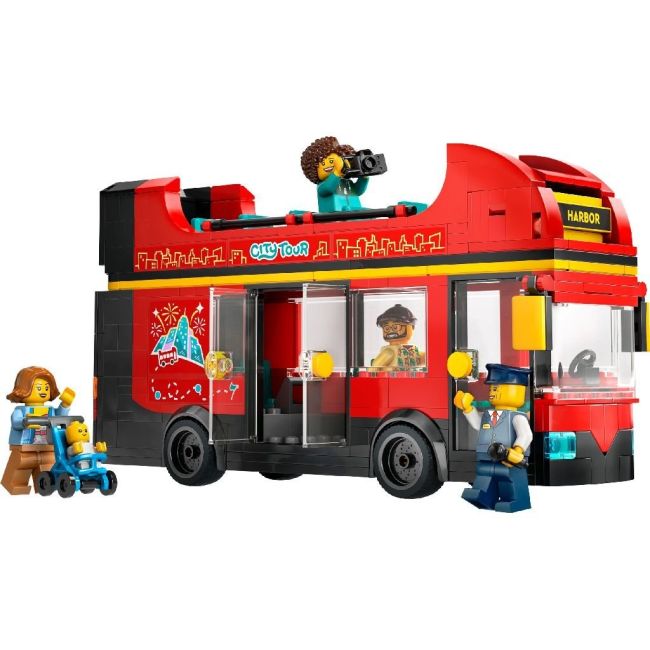 LEGO CITY AUTOBUZ TURISTIC ROSU CU ETAJ 60407 VIVLEGO60407