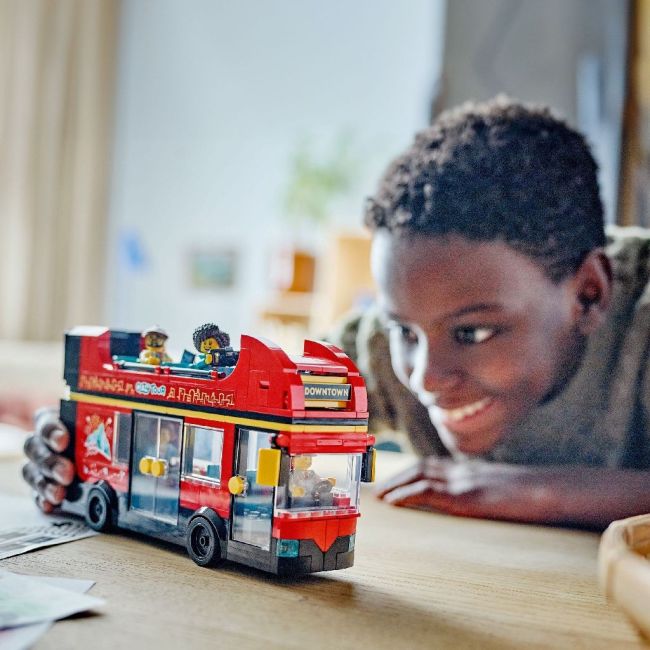LEGO CITY AUTOBUZ TURISTIC ROSU CU ETAJ 60407 VIVLEGO60407