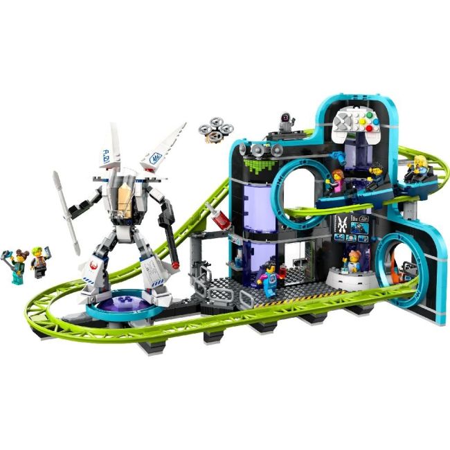 LEGO CITY PARC CU ROLLER-COASTER LUMEA ROBOTILOR 60421 VIVLEGO60421