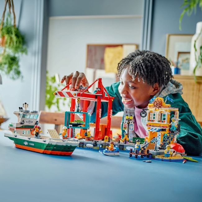 LEGO CITY PORT SI NAVA DE TRANSPORT MARFA 60422 VIVLEGO60422