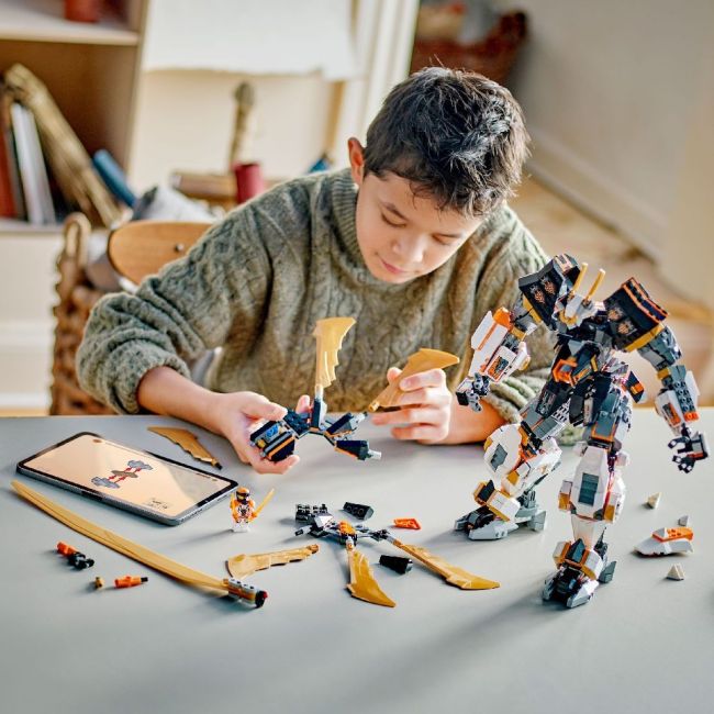 LEGO NINJAGO ROBOTUL-DRAGON DE TITAN AL LUI COLE 71821 VIVLEGO71821
