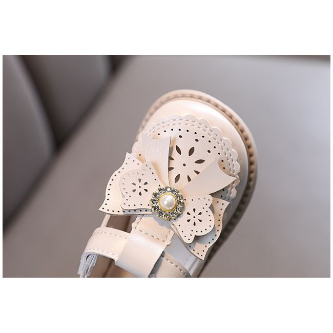 Pantofiori ivoire cu fundita ajurata AM7688-1-p24