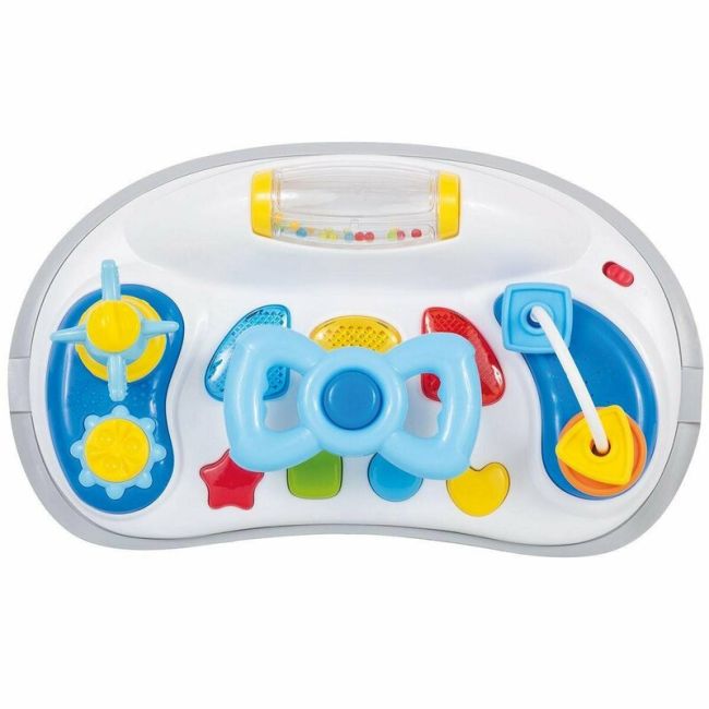Premergator, FreeON, Little Driver, Pliabil, Cu sunete si lumini, Inaltime reglabila in 3 pozitii, 6 luni+, Gri/Galben BYN38244
