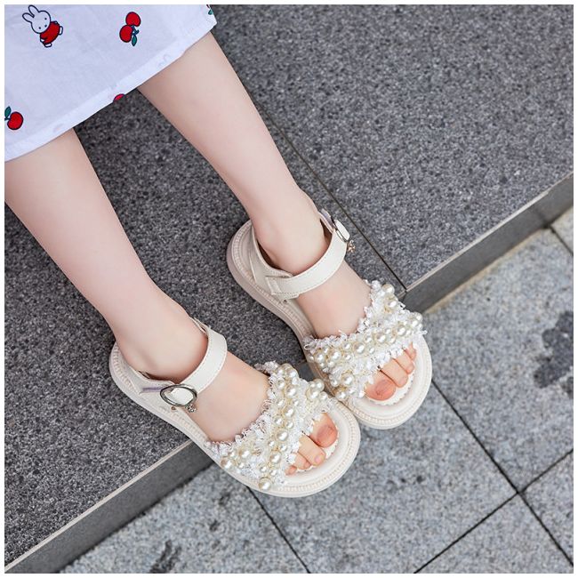 Sandale ivoire cu perlute - Anabella LIZY5508-2-de10