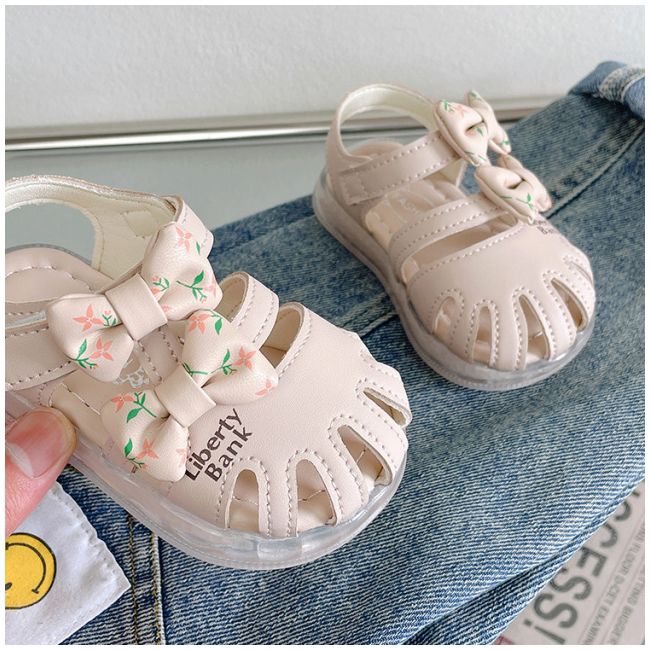 Sandale ivoire pentru fetite - Liberty Baby AM21-317-2-c