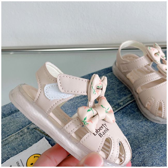 Sandale ivoire pentru fetite - Liberty Baby AM21-317-2-c