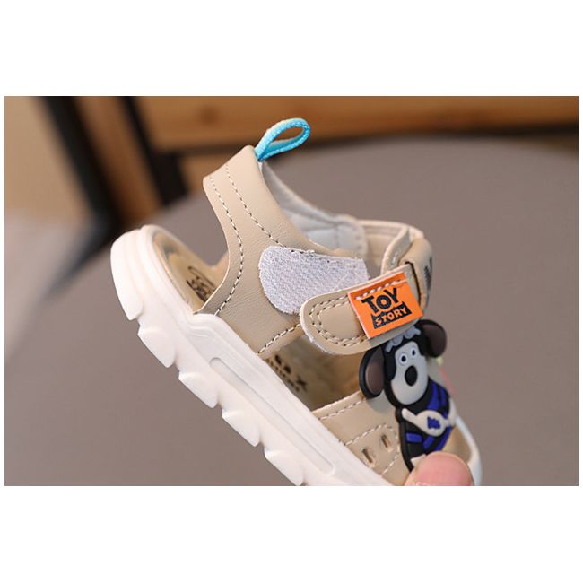 Sandalute crem pentru baietei - hello dog (marime disponibila: 9-12 luni (marimea 20 incaltaminte)) am1-805-2-de10.9-12 luni (marimea 20 incaltaminte)