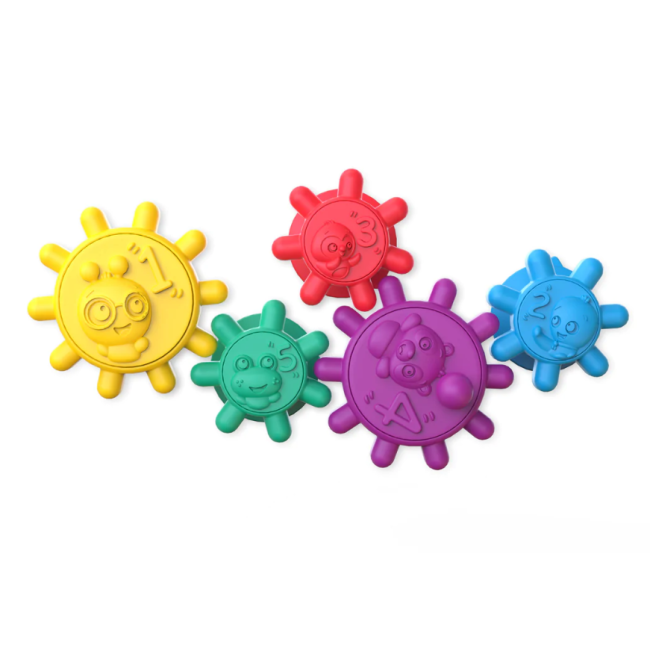 Baby einsten - set jucarii senzoriale ventuzele vesele bbb12488