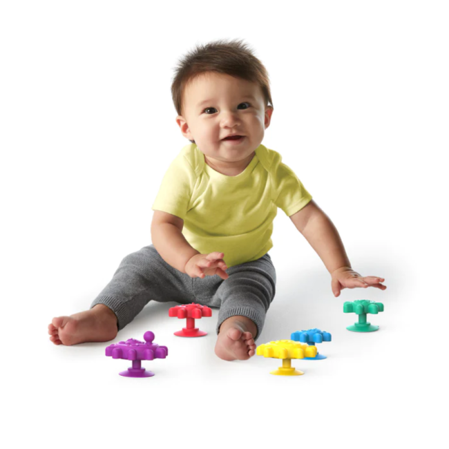 Baby einsten - set jucarii senzoriale ventuzele vesele bbb12488