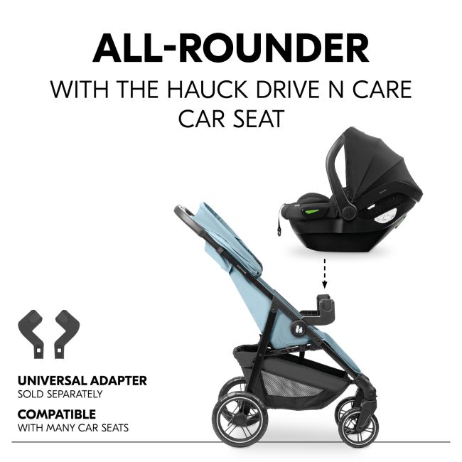 Carucior sport usor pliabil si compact, Hauck, Shop N Care, Dusty Blue EKDhk14922