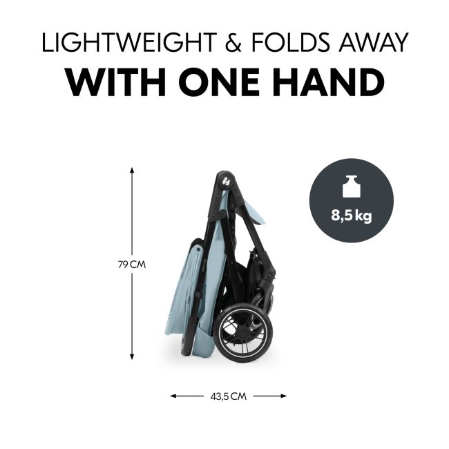 Carucior sport usor pliabil si compact, Hauck, Shop N Care, Dusty Blue EKDhk14922