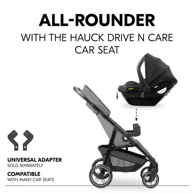 Carucior sport usor pliabil si compact, Hauck, Shop N Care, Grey EKDhk14917