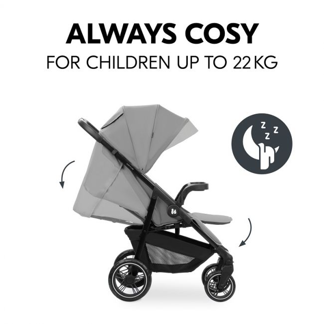 Carucior sport usor pliabil si compact, Hauck, Shop N Care, Grey EKDhk14917