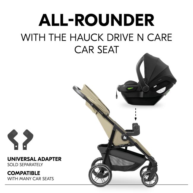 Carucior sport usor pliabil si compact, Hauck, Shop N Care, Olive EKDhk14918