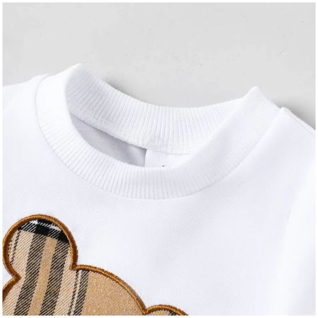 Compleu alb pentru baietei - Teddy bear ADNew233-R1
