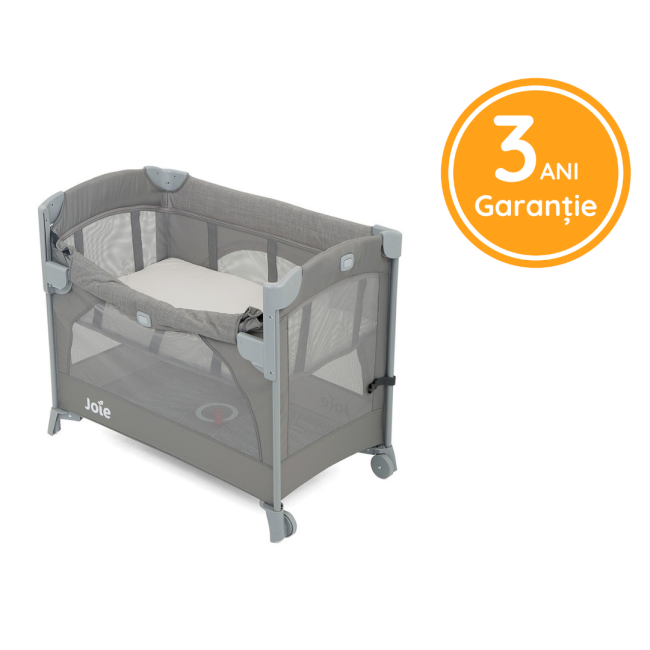 Joie - patut pliant pentru cosleeping kubbie foggy gray bbbp1807eafgy000