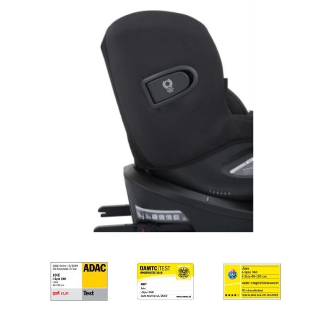 Joie - scaun auto i-spin 360° coal, 40-105 cm, testat adac si certificat r129 bbbc1801kacol000
