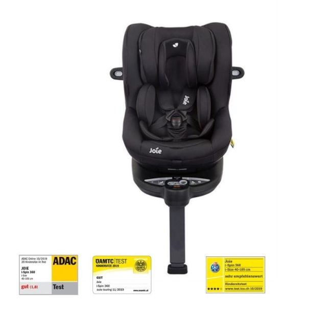 Joie - scaun auto i-spin 360° coal, 40-105 cm, testat adac si certificat r129 bbbc1801kacol000