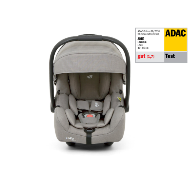 Joie - scoica auto i-size i-gemm pebble, 40- 85 cm, testata adac si certificata r129 bbbc1404capeb000