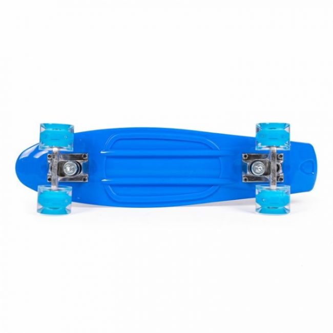 Penny board pentru copii cu lumini led - albastru edeedig-193