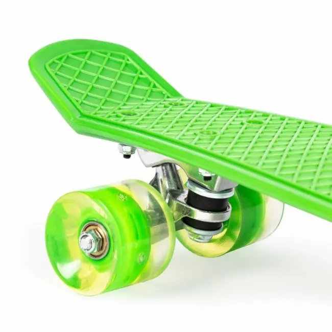 Penny board pentru copii cu lumini led - verde edeedig-185